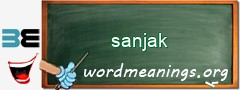 WordMeaning blackboard for sanjak